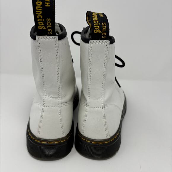 Dr. Martens White Zavala Lace Up Boots Size 8 - Picture 3 of 6